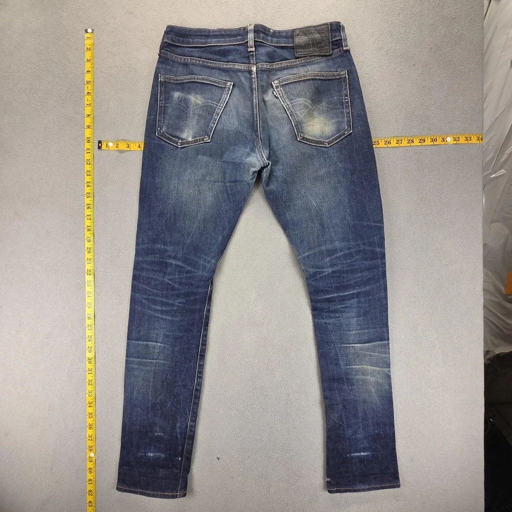 Levis Jeans Mens Blue Selvedge LVC Made & Crafted Studio‎ Taper Slim Fits 30x31